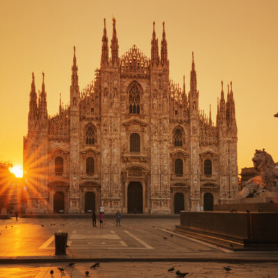 View of Duomo at sunrise